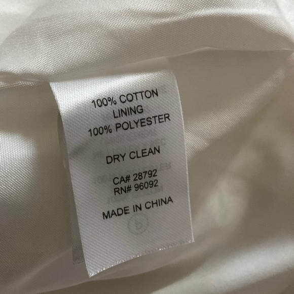 Carilina Belle women’s cream textured jacket size M NWT - Picture 10 of 11